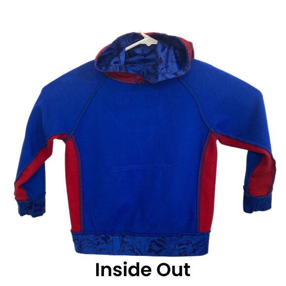 DC Comics Superman Hoodie Sweatshirt Youth S 6/7 READ Colorful Lightweight Layer - Picture 7 of 13